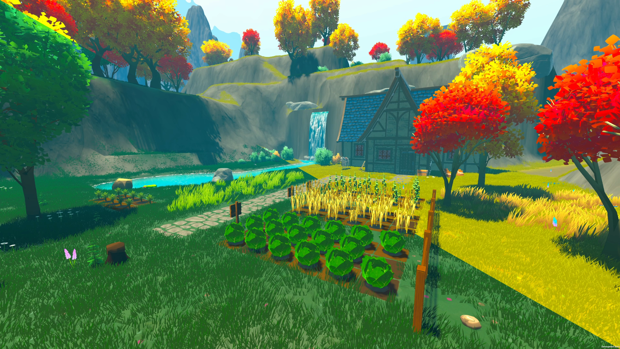 Dewlight Horizon seasonal world farm screenshot.